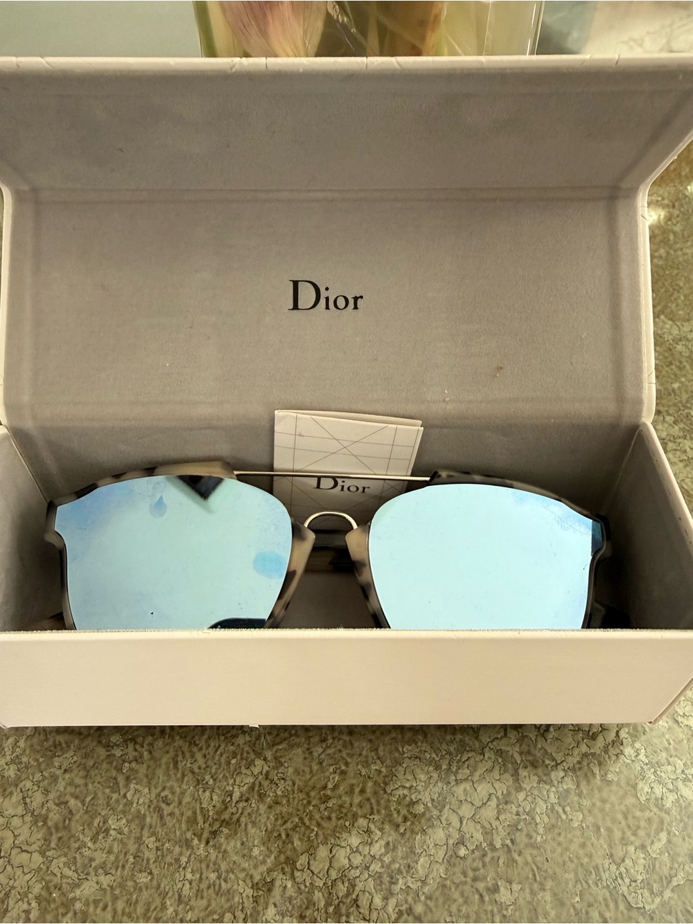 Dior abstract aviator sunglasses